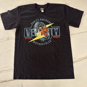 Harley Davidson Big Logo T-shirt Size Large Velocity Speed Power